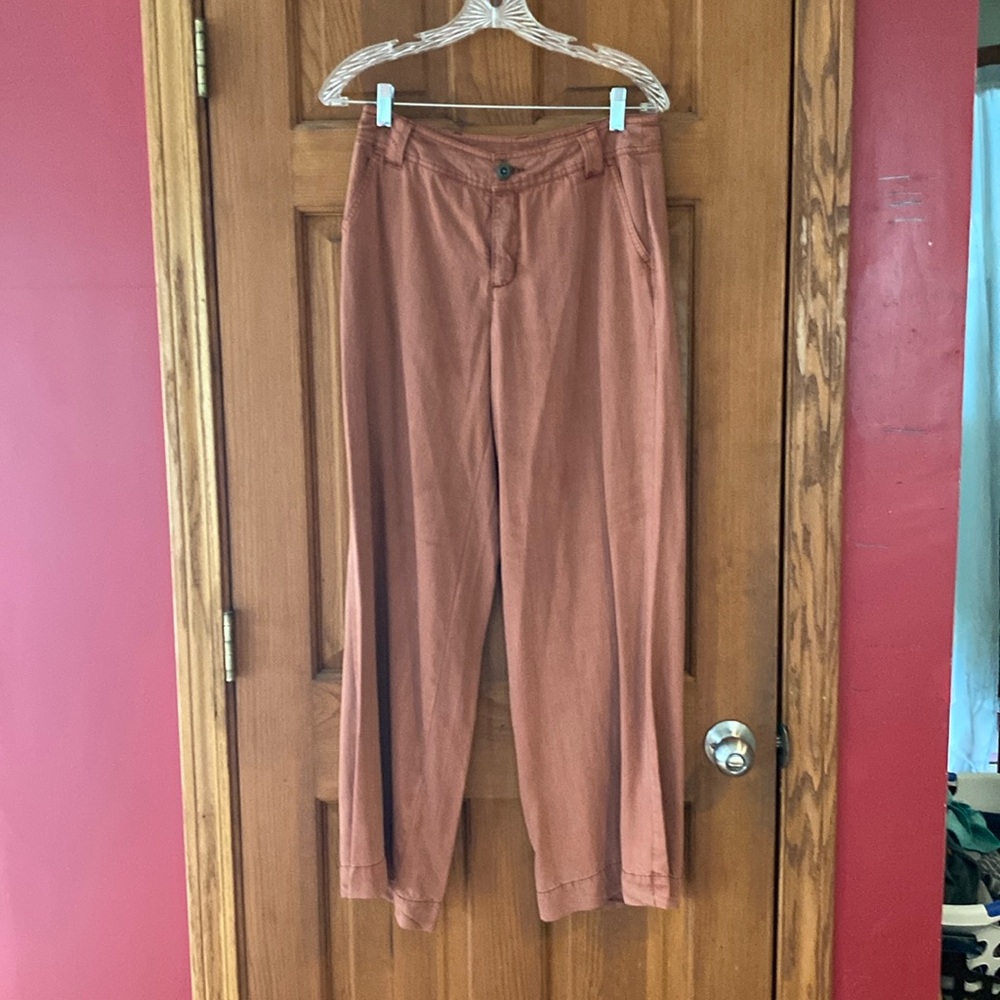 Sundance tencel wide-leg trouser in faded red